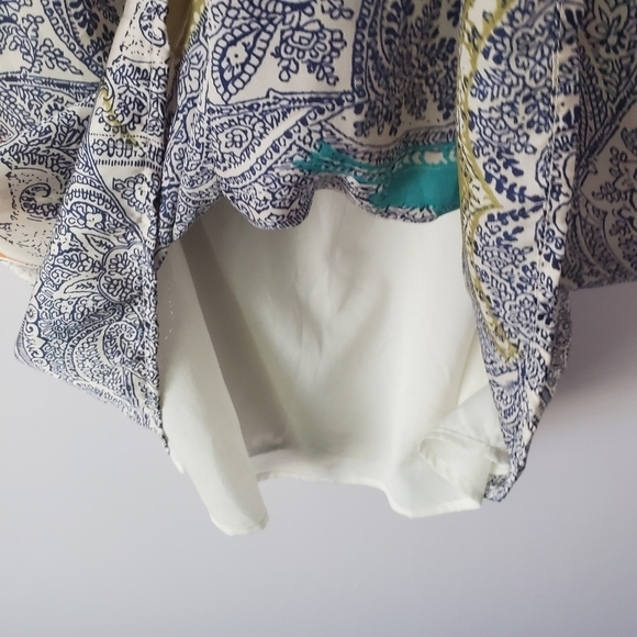 Luxology Dress Small Cinched Waist Paisley - Picture 7 of 14